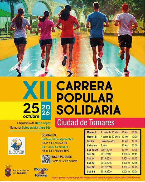 XII Carrera Popular Solidaria Ciudad de Tomares