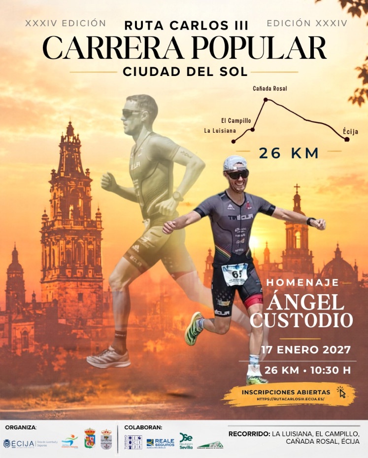 Ruta Carlos III 2027 - Écija. Corre con Deportemania#Run